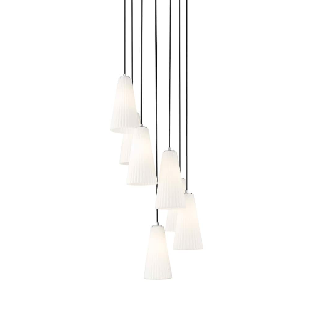 Z-Lite 3043P7-7R Farrell 7 Light 18" Wide Chandelier