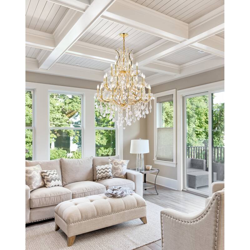 Elegant Lighting 2800D38/RC Maria Theresa 28 Light 38" Wide Crystal