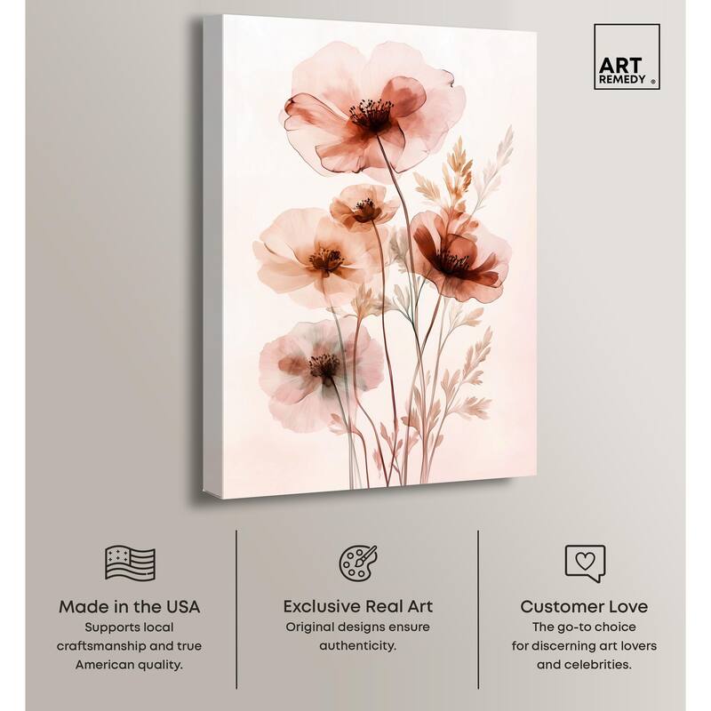 Petal Dye III Canvas by Art Remedy, Gallery Wrapped