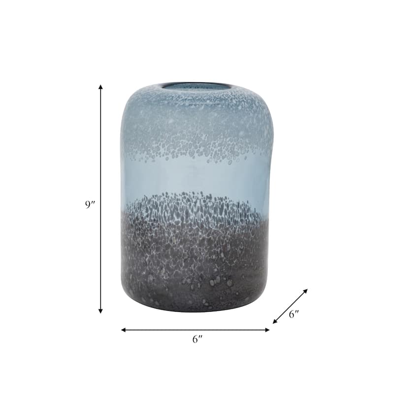 Sagebrook Home Glass Multi Cylinder Ombre Vase