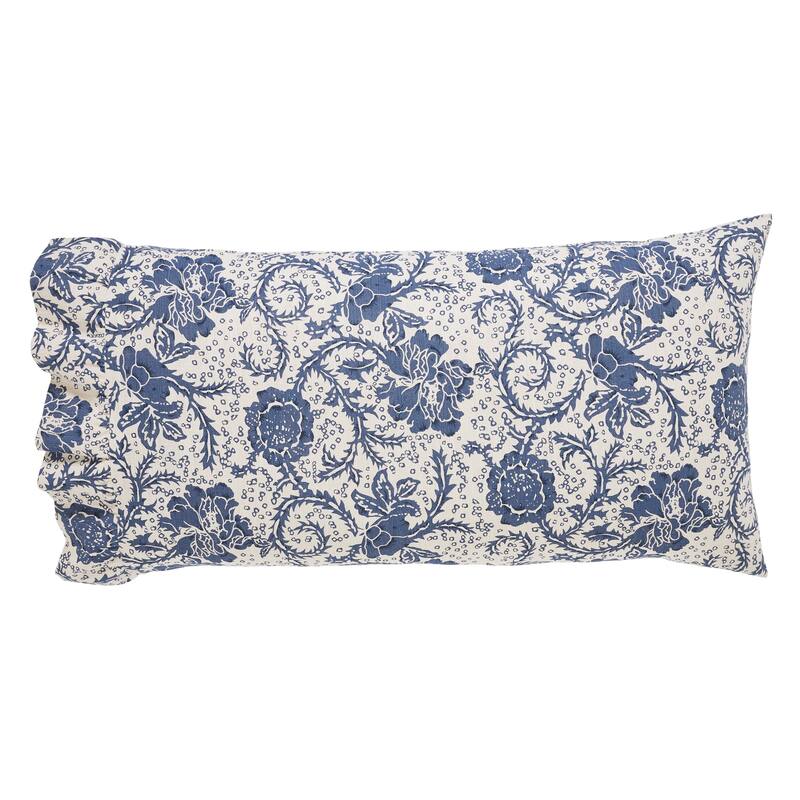 Dorset Navy Floral Pillow Case Set - King