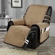 preview thumbnail 1 of 28, Stonecrest Non Slip Recliner Chair Cover, Velvet Recliner Slipcover Recliner 23" Regular - Camel