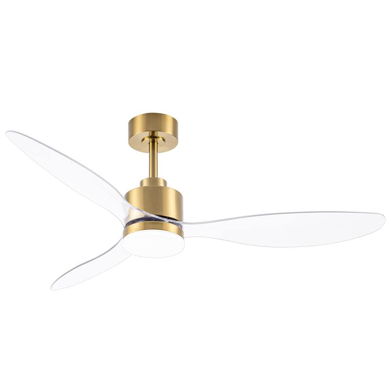 52 Inch LED Ceiling Fan with Lights Remote(3-Blade)