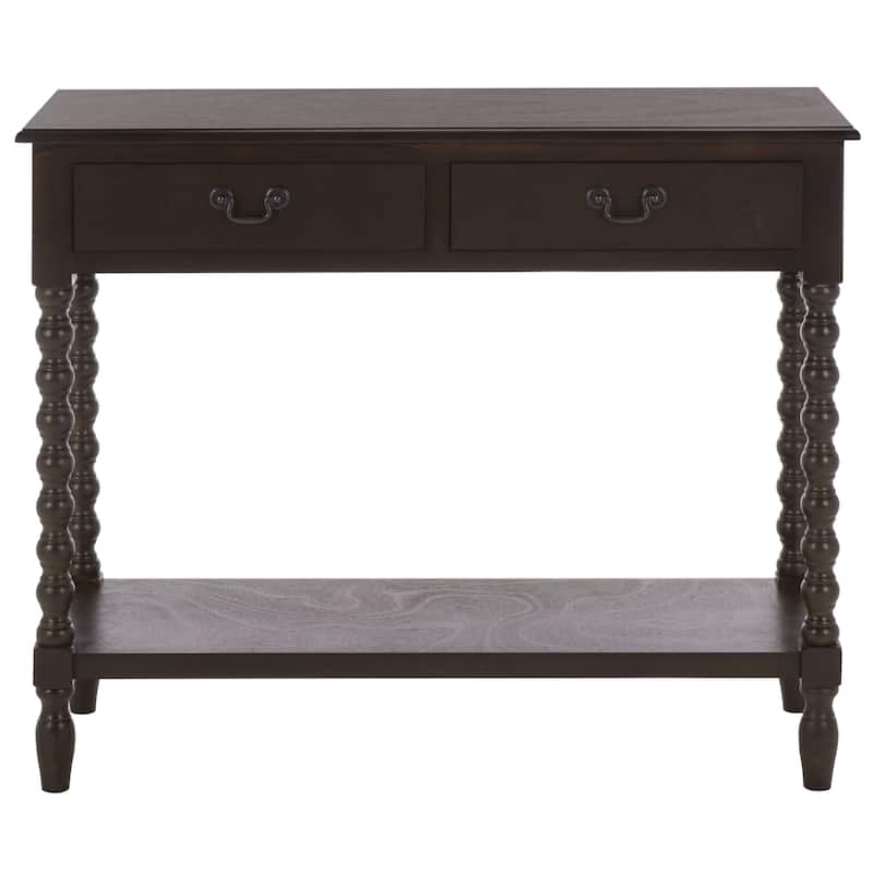 SAFAVIEH Henretta 2-Drawer Console Table - 35.5" W x 13" L x 29.5" H - 35.5" W x 13" L x 29.5" H - 36"W x 13"D x 30"H
