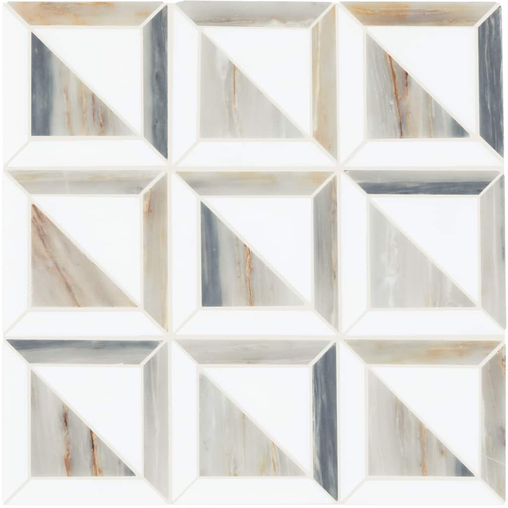 Daltile Gamma Natural Stone Window Wall and Floor Mosaic Tile (Set of 10)