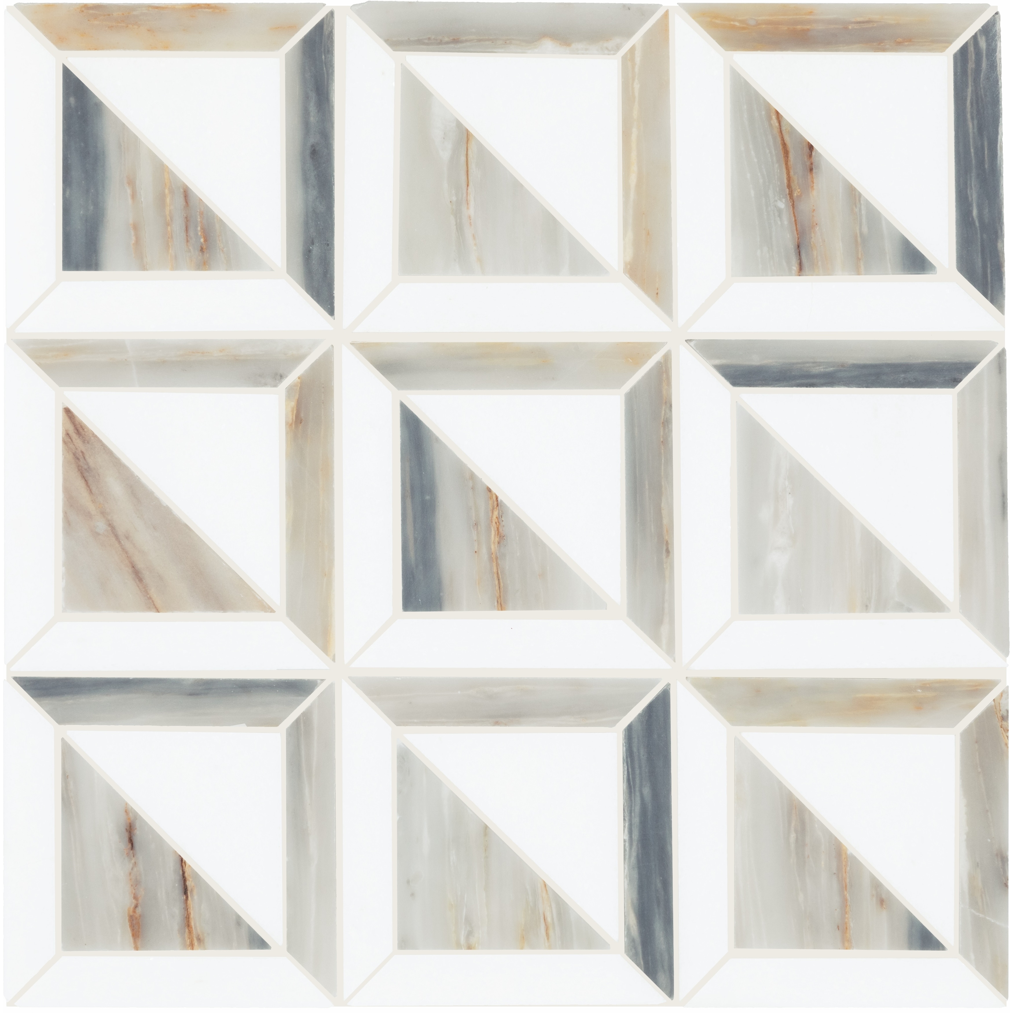Daltile Gamma Natural Stone Window Wall and Floor Mosaic Tile (Set of 10)