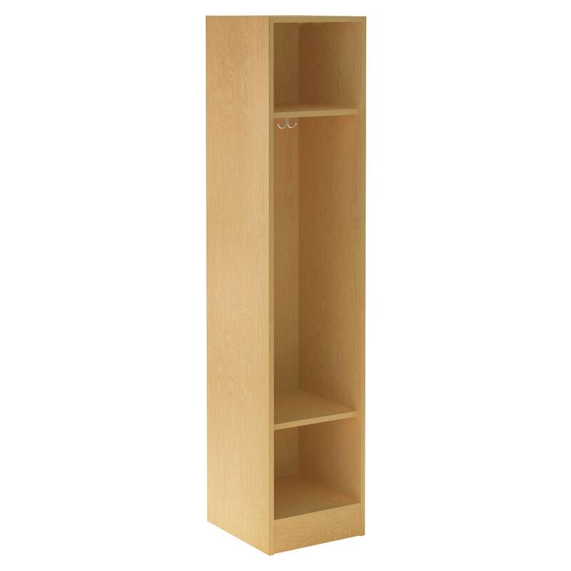 Single Locker Storage Unit - 72" Tall - Durable Metal Locker with Shelves - 18" Wide x 16" Deep
