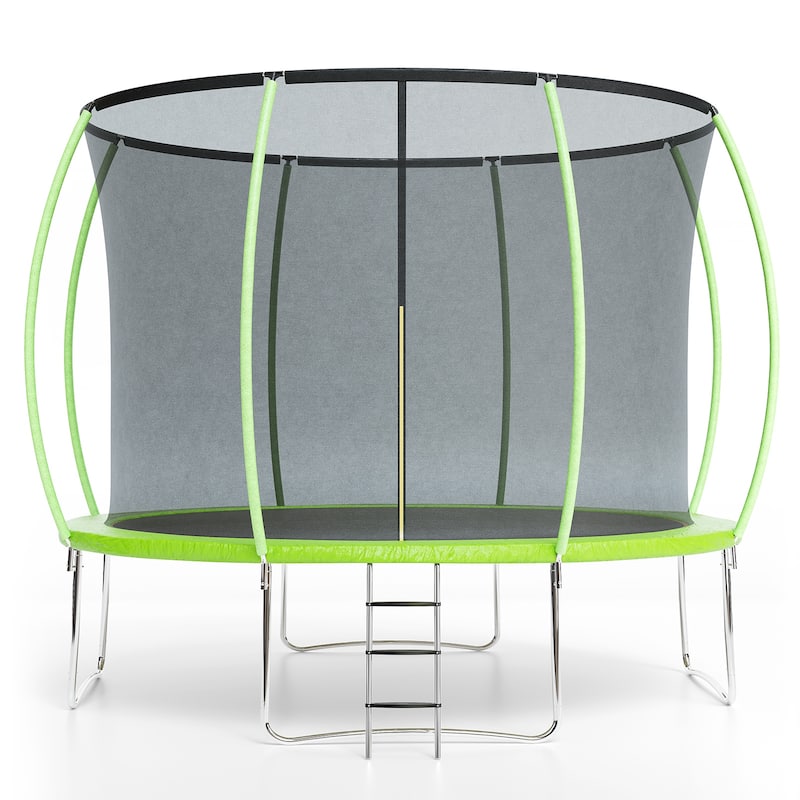 10/12/14/16 FT Outdoor Trampoline Bounce Combo W/Closure Net