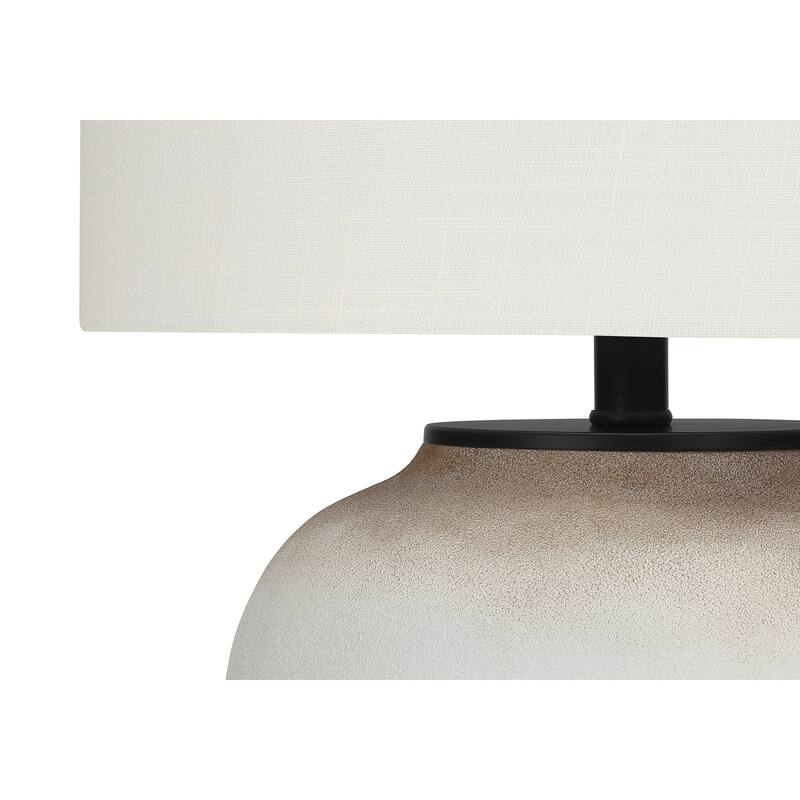 Lighting, 21"h, Table Lamp, Cream Ceramic, Ivory / Cream Shade, Modern