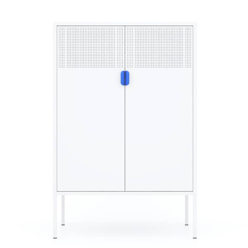 Steel lockers, adjustable laminates, side cabinets, shoe cabinets - White