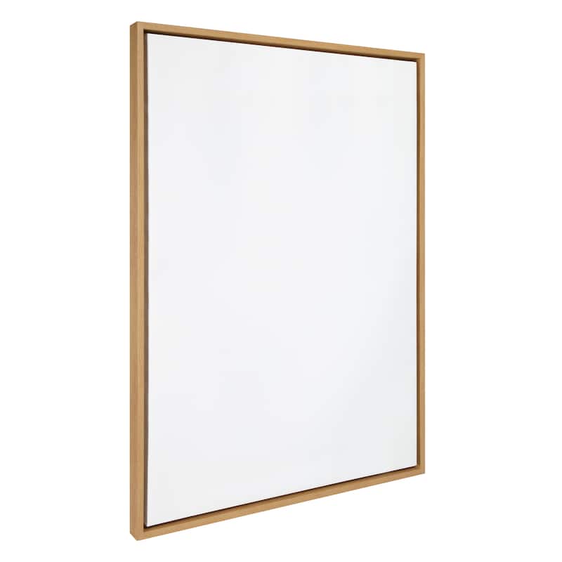 Kate and Laurel Sylvie Blank Framed Canvas - 28x38 - Natural