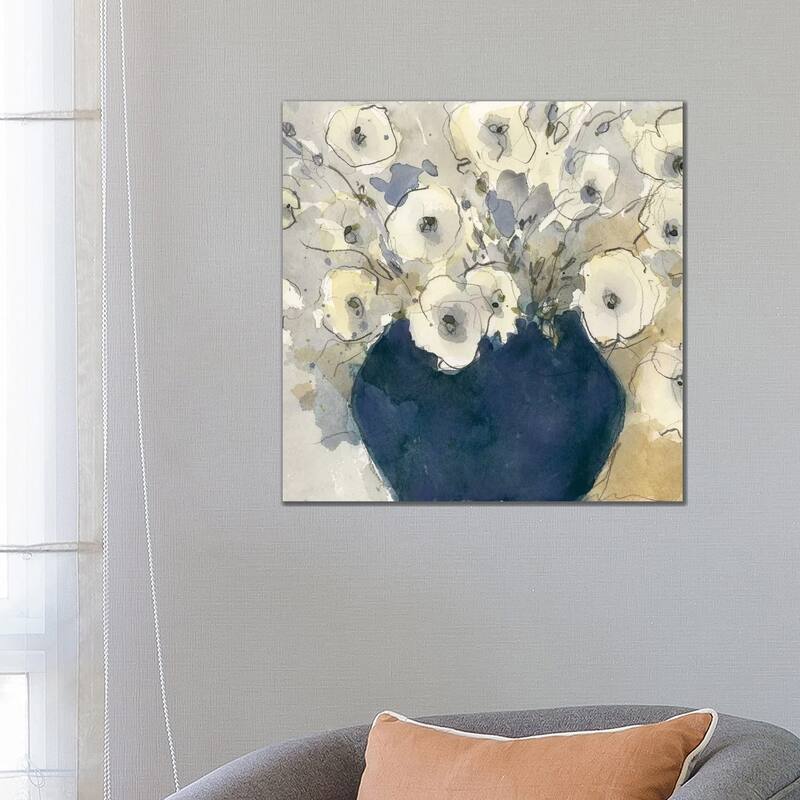 iCanvas "White Blossom Study II" by Samuel Dixon Canvas Print - 26x26x1.5