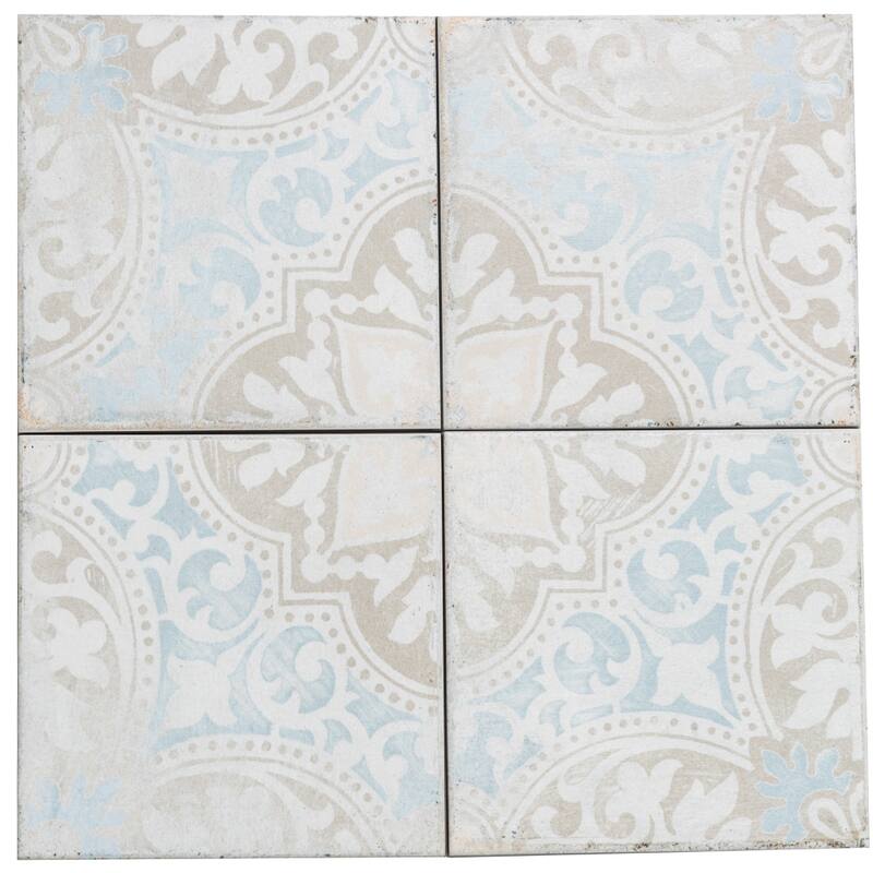 The Tile Life Greenwich 6x6 Montjuic Porcelain Floor and Wall Tile