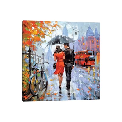 iCanvas "Gentle Raindrops" by Dmitry Spiros Canvas Print