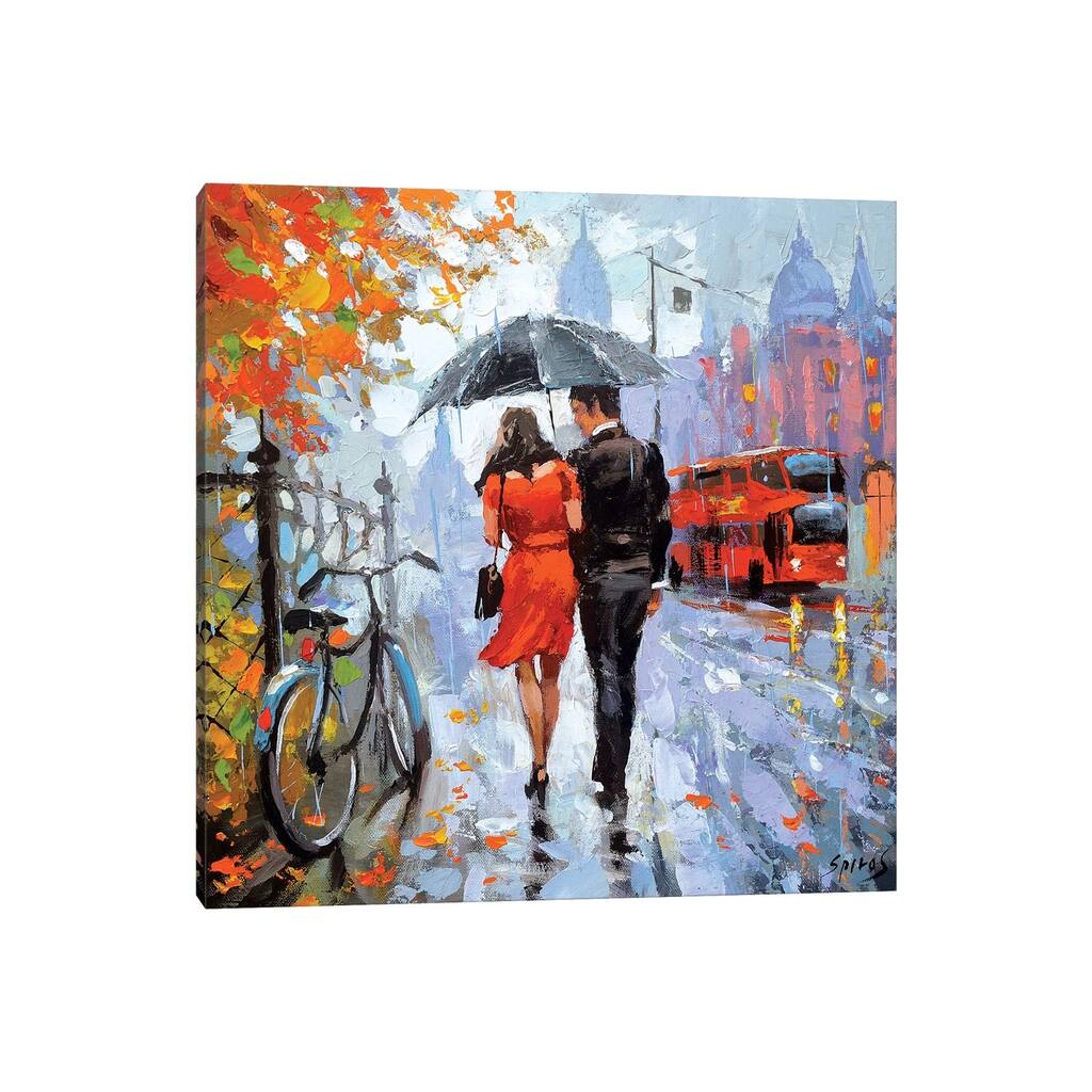 iCanvas "Gentle Raindrops" by Dmitry Spiros Canvas Print