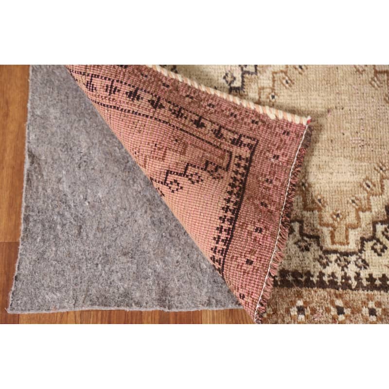 Geometric Gabbeh Persian Vintage Area Rug Hand-knotted Wool Carpet - 3'2"x 5'11"