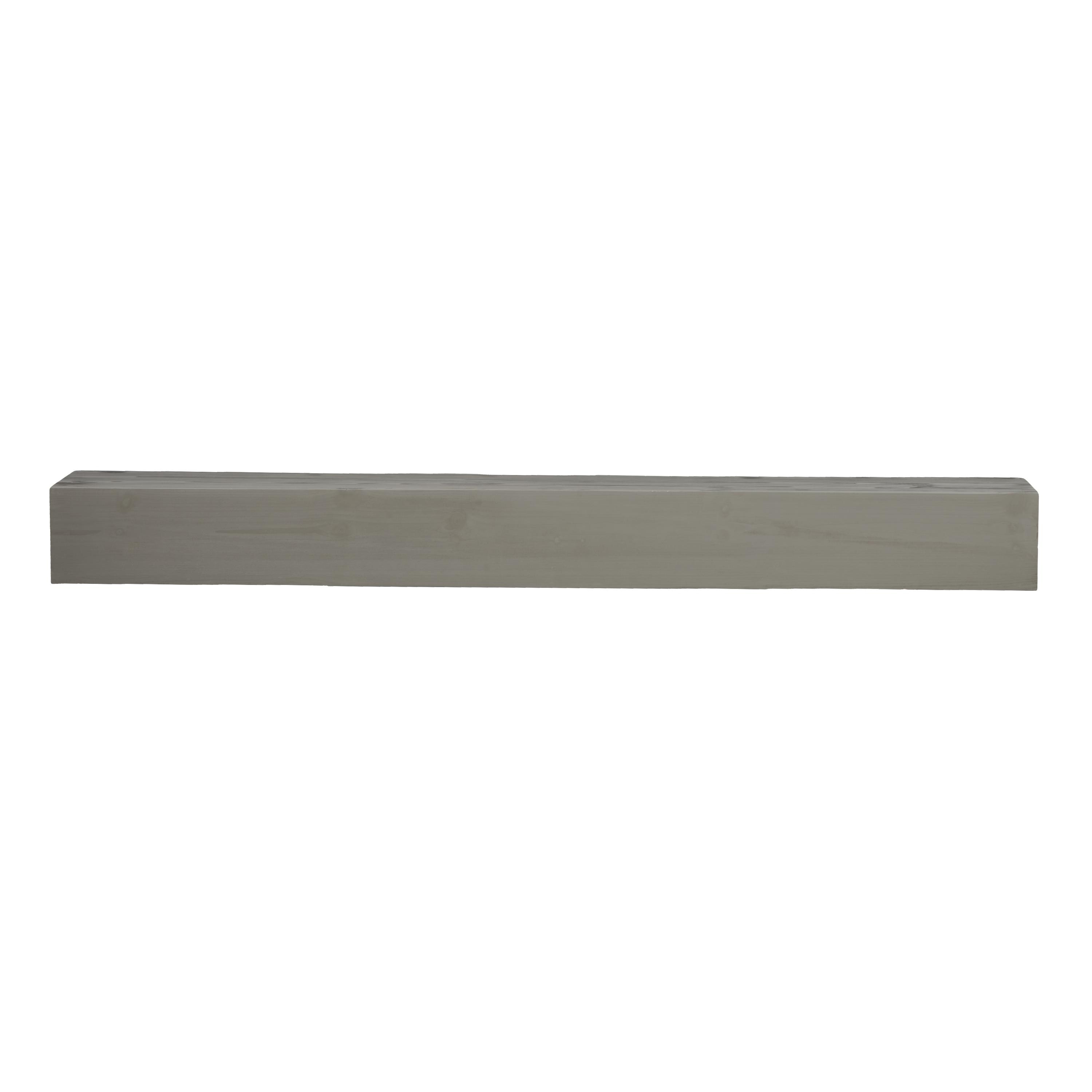 72" Fireplace Mantel Fir Wood Wall-Mounted & Floating Shelf for Home Decor with Flat Surface