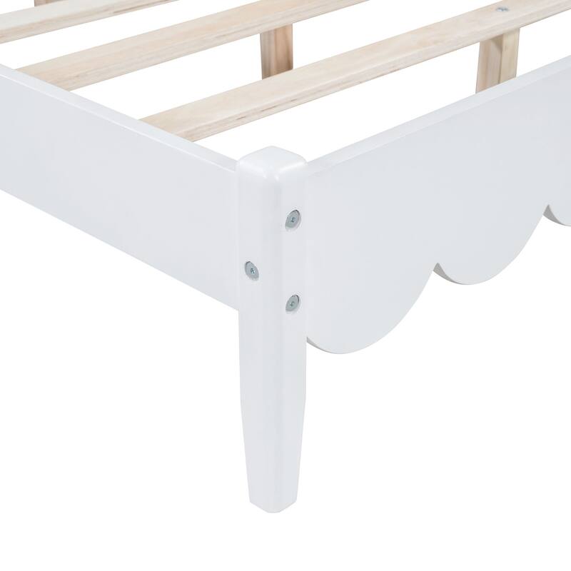 Vintage Style Platform Bed Frame