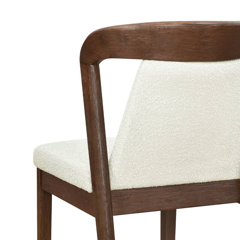 Christopher Knight Home - Ashlin Contemporary Upholstered Armless Dining Chairs with Rubberwood Frame, Set of 2