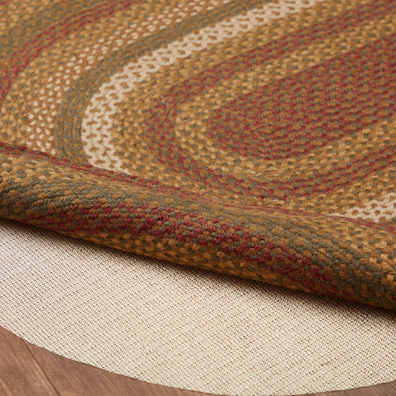Tea Cabin Jute Rug Oval w/ Pad 36x60 - 3' x 5' Oval
