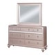 preview thumbnail 4 of 5, Dzhebel II Contemporary 2-piece 7-Drawer Dresser and Mirror Set by Copper Grove