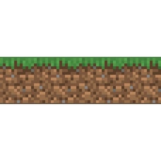 Minecraft Iconic Grass Peel and Stick Wallpaper Border by RoomMates ...