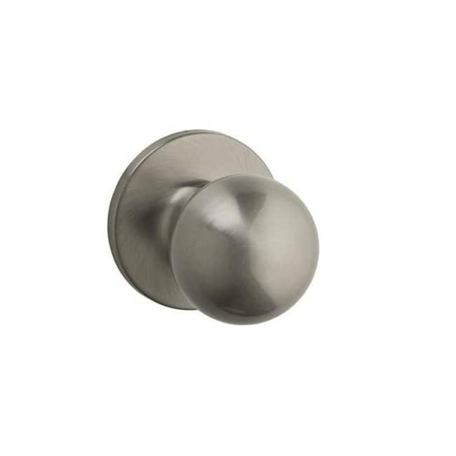 Kwikset Regina Passage Door Knob Set with Round Rose from the SafeLock