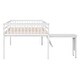 preview thumbnail 4 of 7, Full Size Solid Pine Wood Frame Loft Bed With Removable Desk and Cabinet