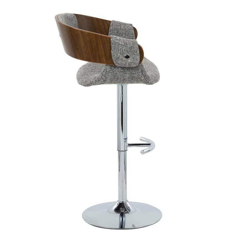 Carson Carrington Gavle Adjustable Bar Stool with Rounded T Footrest (Set of 2)