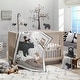 preview thumbnail 5 of 4, Lambs & Ivy Woodland Forest White/Gray Animal 100% Cotton Baby Fitted Crib Sheet