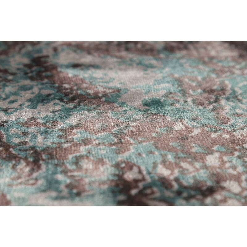 Contemporary Abstract Indian Area Rug Handmade Bedroom Wool Carpet - 8'3"x 9'10"