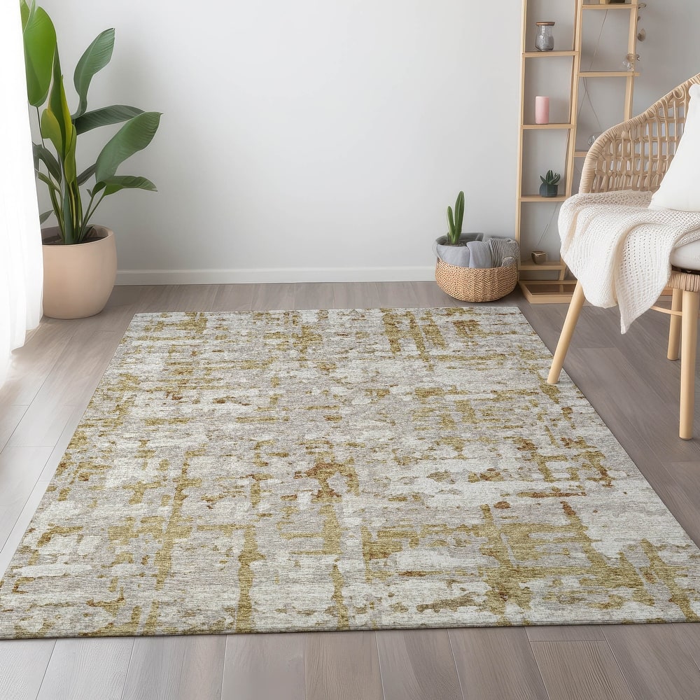 Premium Washable Super Soft Abstract Plaid Mayfield Rug
