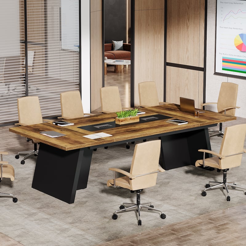 8ft Conference Table, Modern Office Meeting Room Table