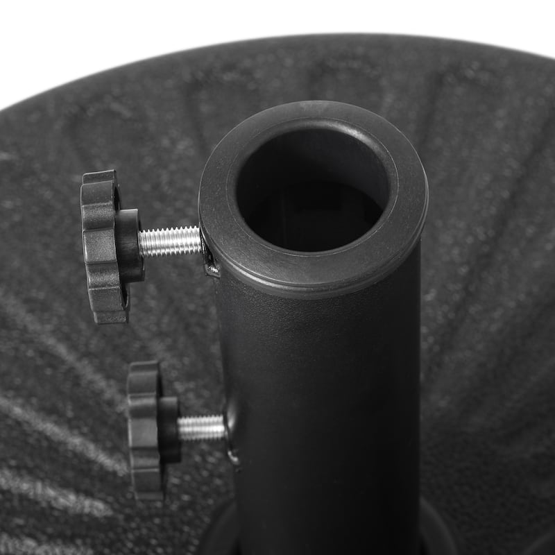 Newport 55-lb Fillable Round Patio Market Umbrella Base Stand - N/A