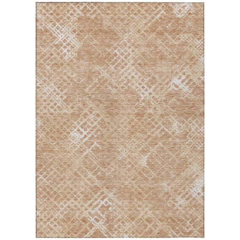 HomeRoots Geometric Transitional Rectangle Outdoor Rug