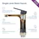 Solid Brass Lead-free Single-handle High Arc Bathroom Faucet