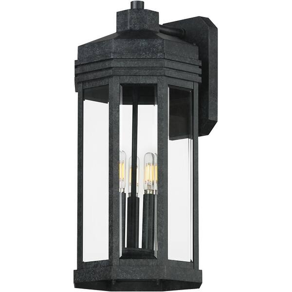 slide 2 of 4, Maxim 30224CL Wright 3 Light 21" Tall Outdoor Wall Sconce Black Patina