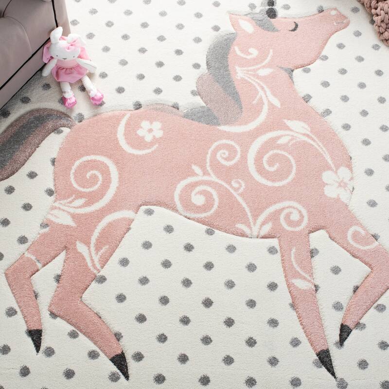 SAFAVIEH Carousel Kids Maronna Unicorn Rug