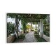 preview thumbnail 4 of 10, iCanvas "Villa San Michele, Capri Island, Italy" by Jan Becke Framed Canvas Print White - 18x26