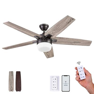 52" Prominence Home Dorsey IO Indoor Modern SMART Ceiling Fan, Bronze