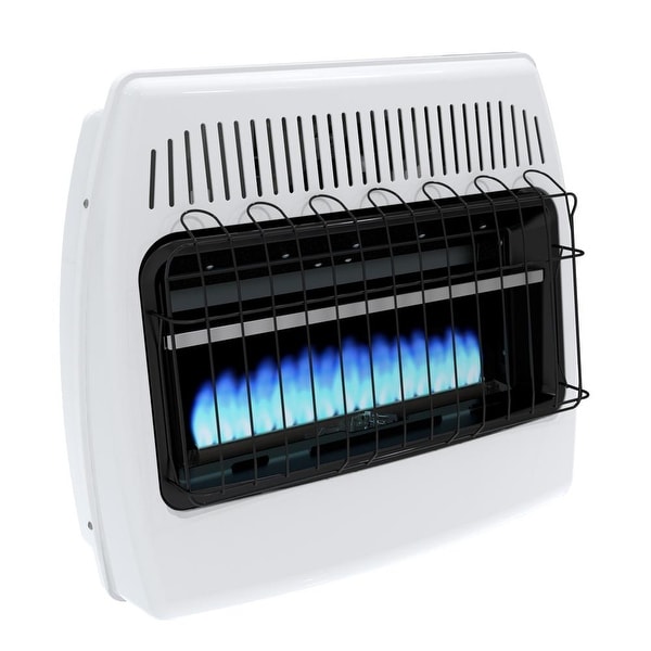 Dyna-Glo BF30NMDG 30000 BTU Natural Gas Blue Flame Vent Free Wall Heater - White