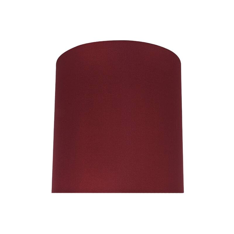 Aspen Creative Drum/Cylinder UNO Lamp Shade, Blood Red (10"x10"x10") - RED