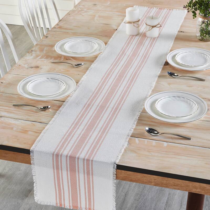 Antique White Stripe Runner