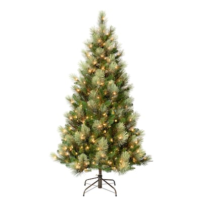 National Tree Company 6 ft. Charleston Pine Tree with Clear Lights - 6 Foot