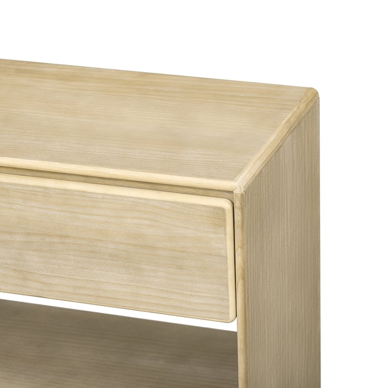 Living Room Vintage Entryway Table Console Table with Drawers and Shelves