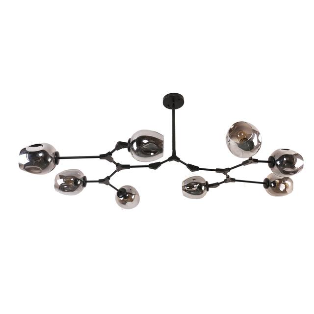 Belladepot Modern Full-angle Adjustable Chandelier with Smoked Glass Shades