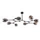 Belladepot Modern Full-angle Adjustable Chandelier with Smoked Glass Shades