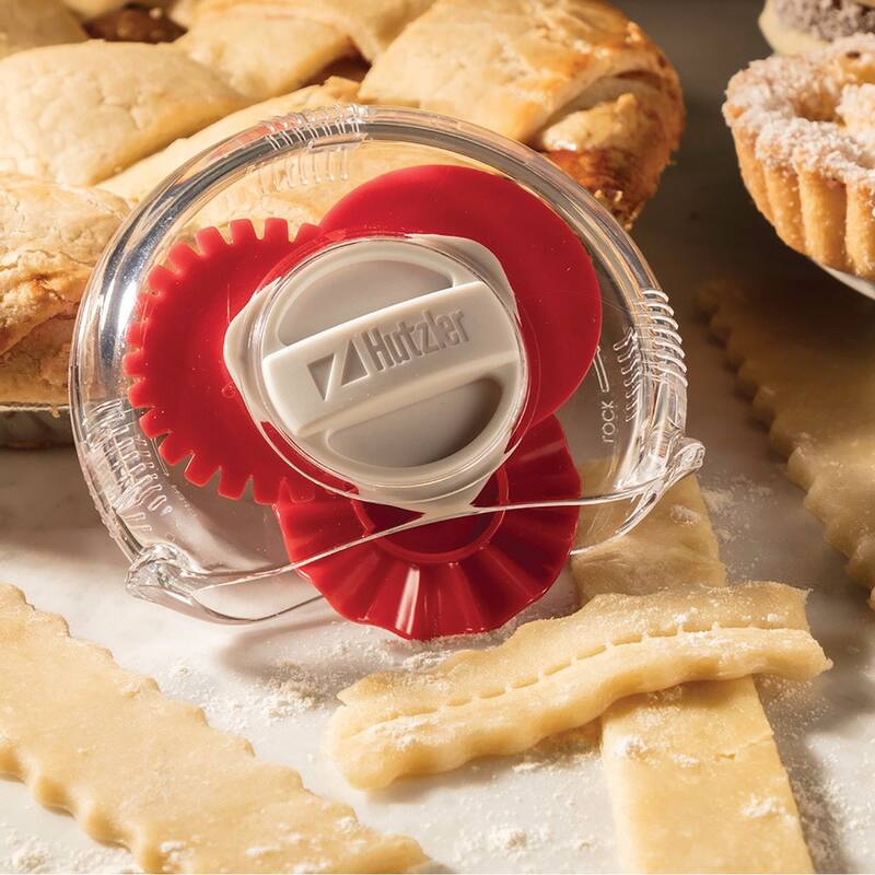 Hutzler Adjustable 3-in-1 Pastry Trimmer - Includes Straight, Fluted & Perforated Cutting Edges