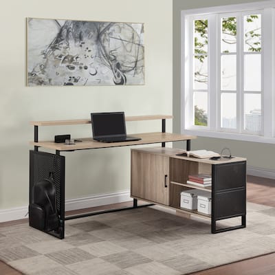 ACE L-Desk with Hutch Shelf
