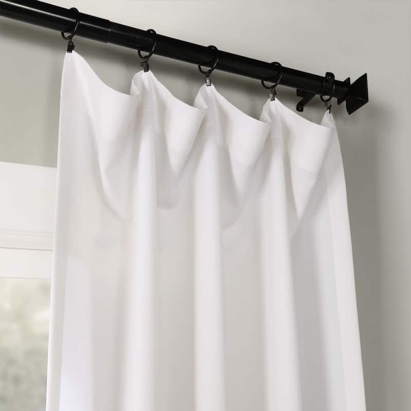 Exclusive Fabrics Ombre Faux Linen Light Filtering Curtains (1 Panel) - Lightweight Elegance, Natural Light Enhancement